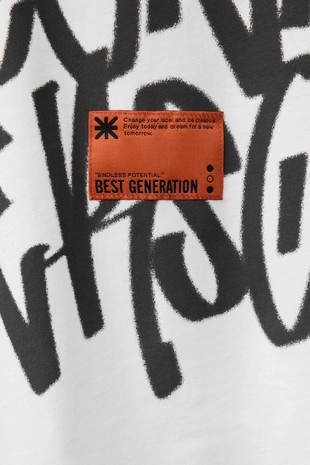 Футболка с принтом «граффити»- Заказать в России