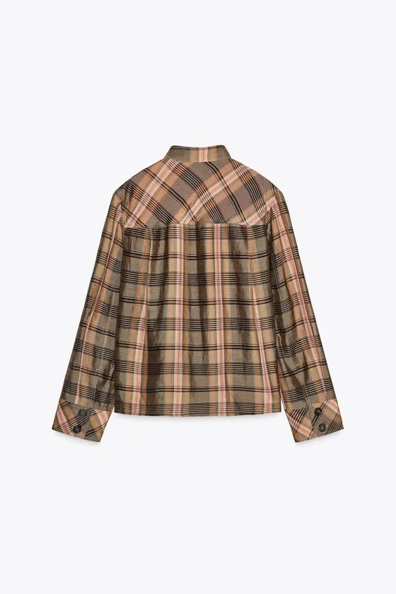 КУРТКА-РУБАШКА ОВЕРСАЙЗ В КЛЕТКУ — ZW COLLECTION