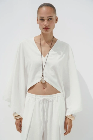 Купить Zara Кимоно-накидка асимметричного кроя