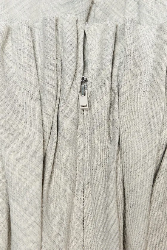 ПЛИССИРОВАННОЕ ПЛАТЬЕ ИЗ ЛЬНА — ZW COLLECTION