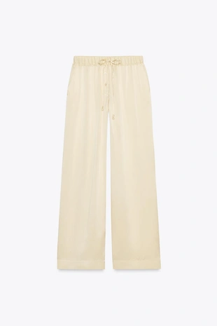 Шелковые брюки в пижамном стиле — ZW COLLECTION- Заказать в России