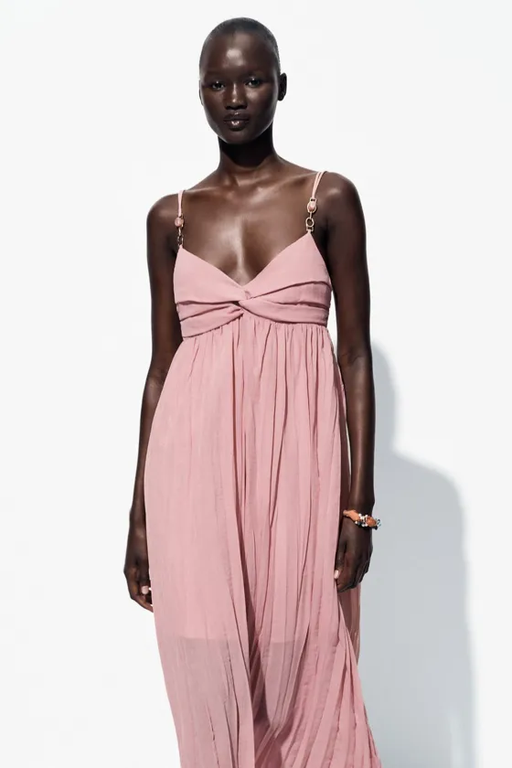 ПЛАТЬЕ МИДИ С ФУРНИТУРОЙ