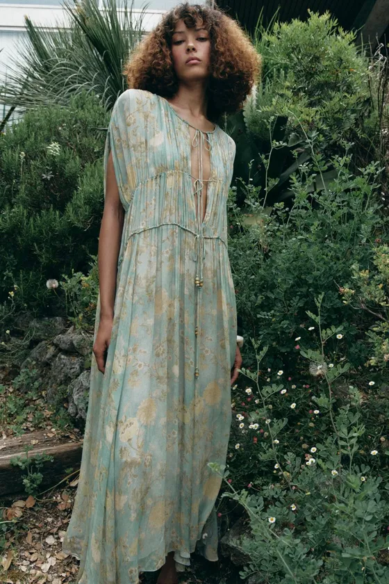 ПЛАТЬЕ С ПРИНТОМ коллекция Zara «ZW»