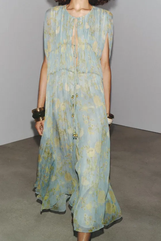 ПЛАТЬЕ С ПРИНТОМ коллекция Zara «ZW»