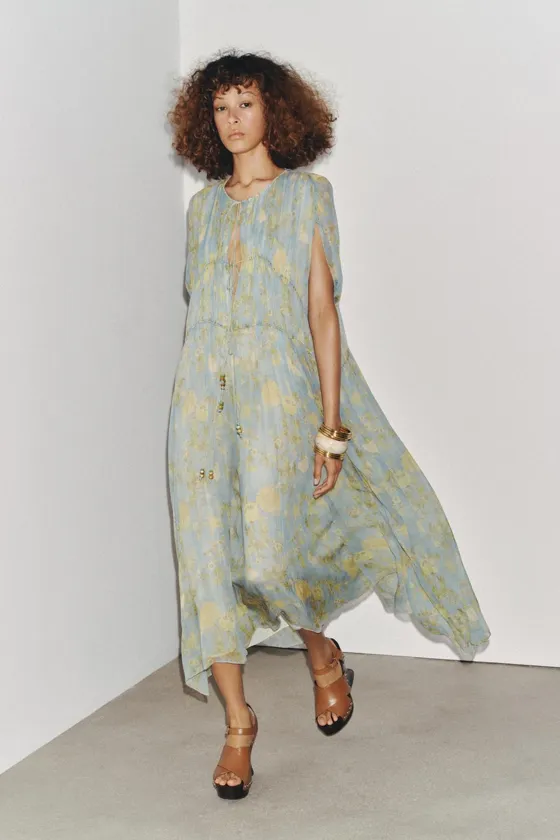 ПЛАТЬЕ С ПРИНТОМ коллекция Zara «ZW»