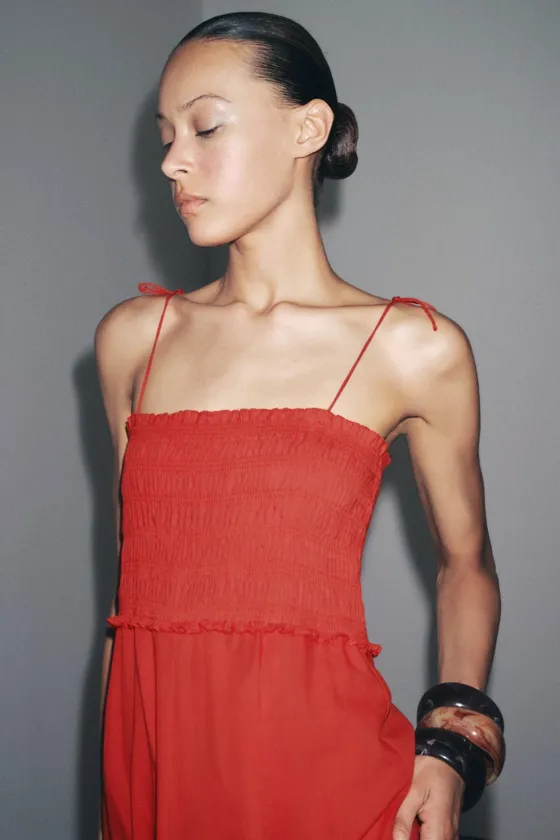 ХЛОПКОВОЕ ПЛАТЬЕ МИДИ — ZW COLLECTION