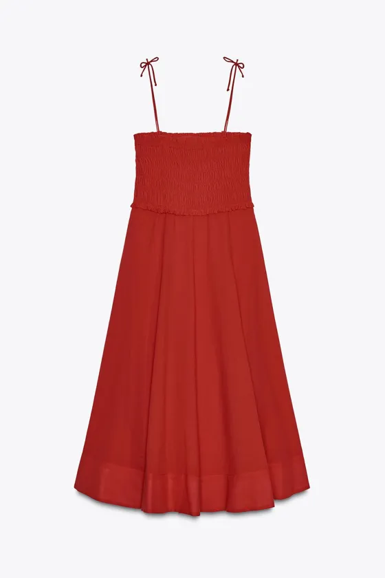 ХЛОПКОВОЕ ПЛАТЬЕ МИДИ — ZW COLLECTION