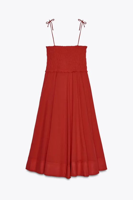 ХЛОПКОВОЕ ПЛАТЬЕ МИДИ — ZW COLLECTION