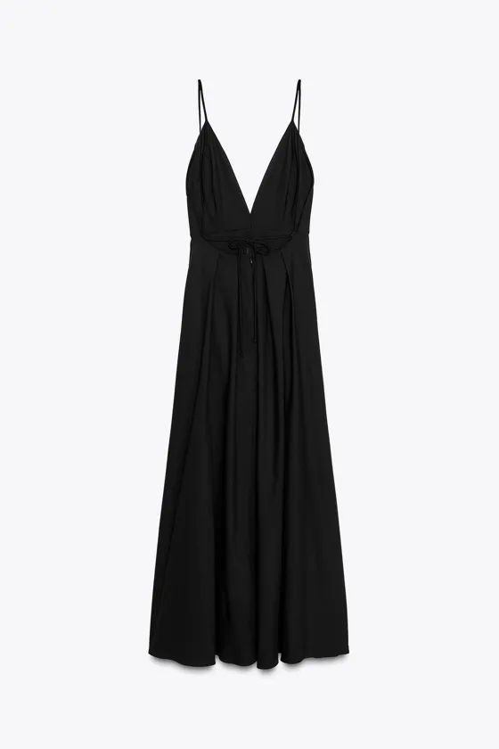 ДЛИННОЕ ПЛАТЬЕ С ЗАВЯЗКАМИ ZW COLLECTION
