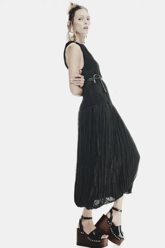КОМБИНИРОВАННОЕ ЖАТОЕ ПЛАТЬЕ — ZW COLLECTION