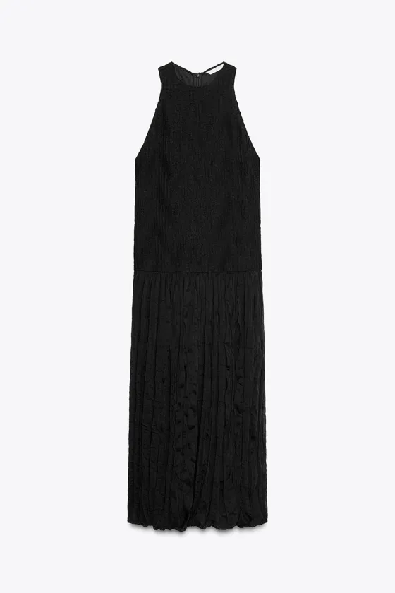 КОМБИНИРОВАННОЕ ЖАТОЕ ПЛАТЬЕ — ZW COLLECTION