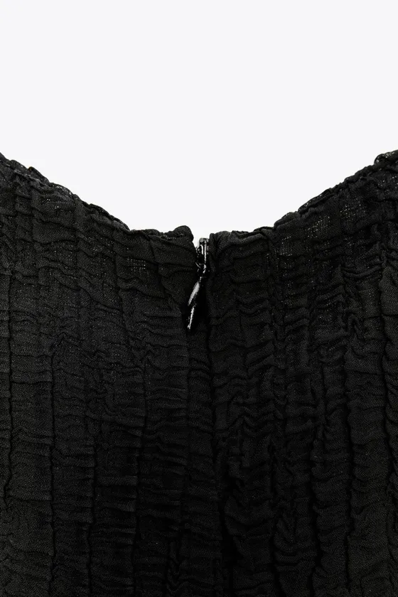 КОМБИНИРОВАННОЕ ЖАТОЕ ПЛАТЬЕ — ZW COLLECTION