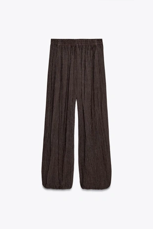 Брюки-баллоны из рельефной ткани- Заказать в России