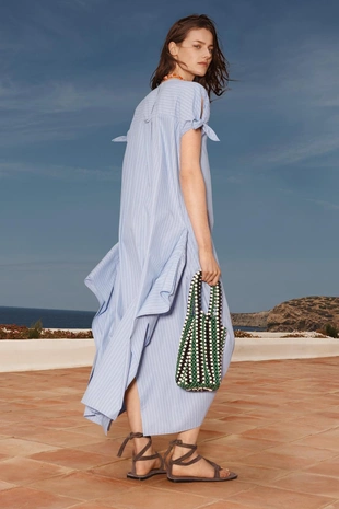 Купить Zara Платье LIMITED EDITION в полоску с асимметричным подолом