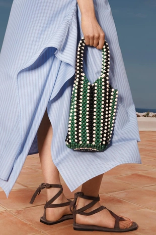 Платье LIMITED EDITION в полоску с асимметричным подолом- Заказать в России