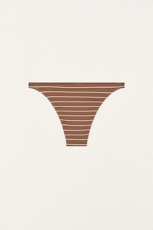 camel | 2910/220/707 - Zara Лимитированная коллекция полосатых нижних частей бикини