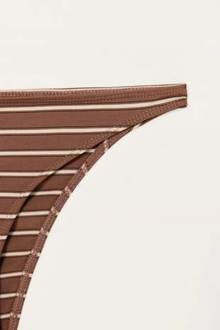 Лимитированная коллекция полосатых нижних частей бикини- Заказать в России