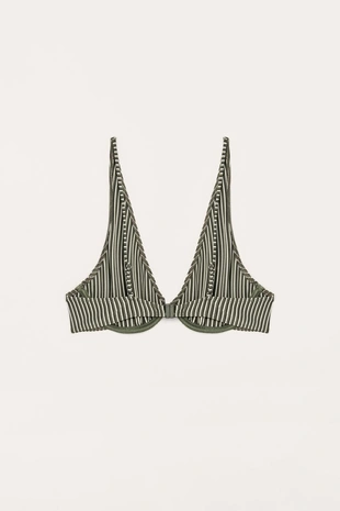 Лимитированная коллекция полосатого бикини верха- Заказать в России