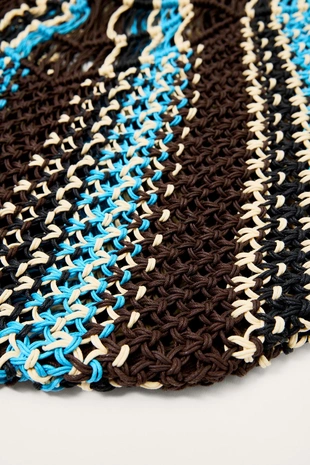 Сумка-ведро LIMITED EDITION с косичками и полосками- Заказать в России