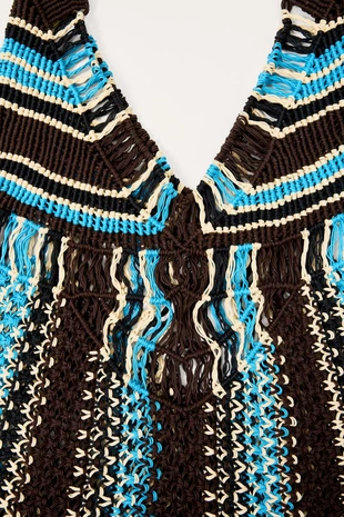 Сумка-ведро LIMITED EDITION с косичками и полосками- Заказать в России