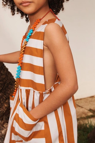 Платье с карманами в полоску из лимитированной коллекции- Заказать в России