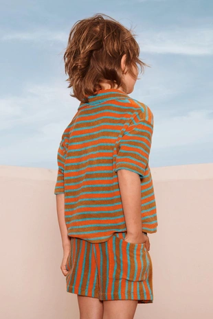 Поло из футера в полоску LIMITED EDITION- Заказать в России