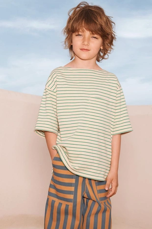 Купить Zara Футболка с карманом в полоску LIMITED EDITION