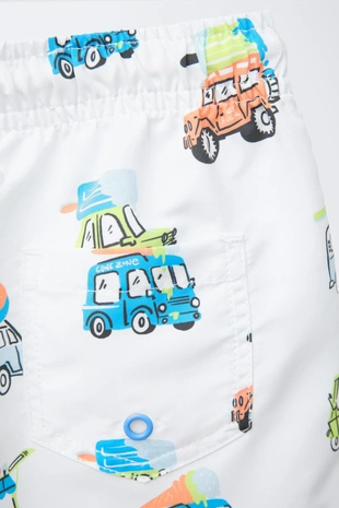 Шорты для плавания с принтами машин и мороженого для 2-6 лет- Заказать в России