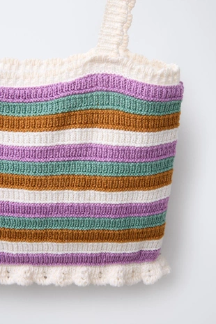 Комплект в полоску с крючком, 6-14 лет- Заказать в России