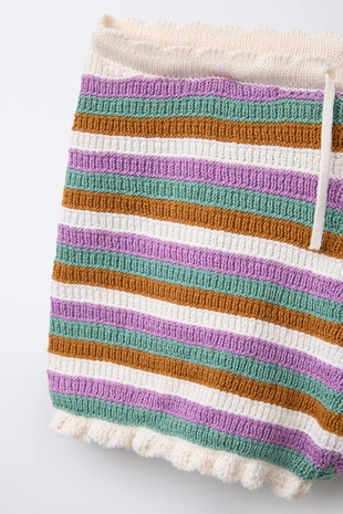 Комплект в полоску с крючком, 6-14 лет- Заказать в России