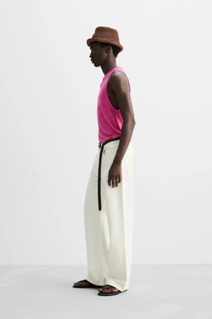 Топ из вискозы и льна- Заказать в России