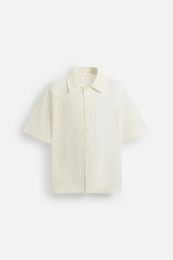 РУБАШКА JACQUARD С ГЕОМЕТРИЧЕСКИМ УЗОРОМ