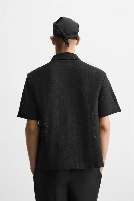 РУБАШКА JACQUARD С ГЕОМЕТРИЧЕСКИМ УЗОРОМ