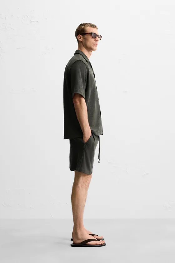 РУБАШКА JACQUARD С РЕЛЬЕФНЫМ РИСУНКОМ