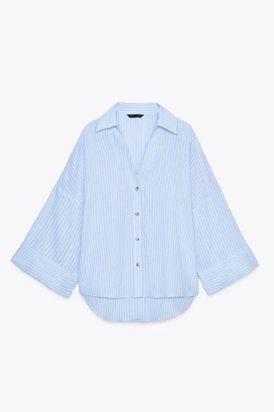 Полосатая рубашка zara