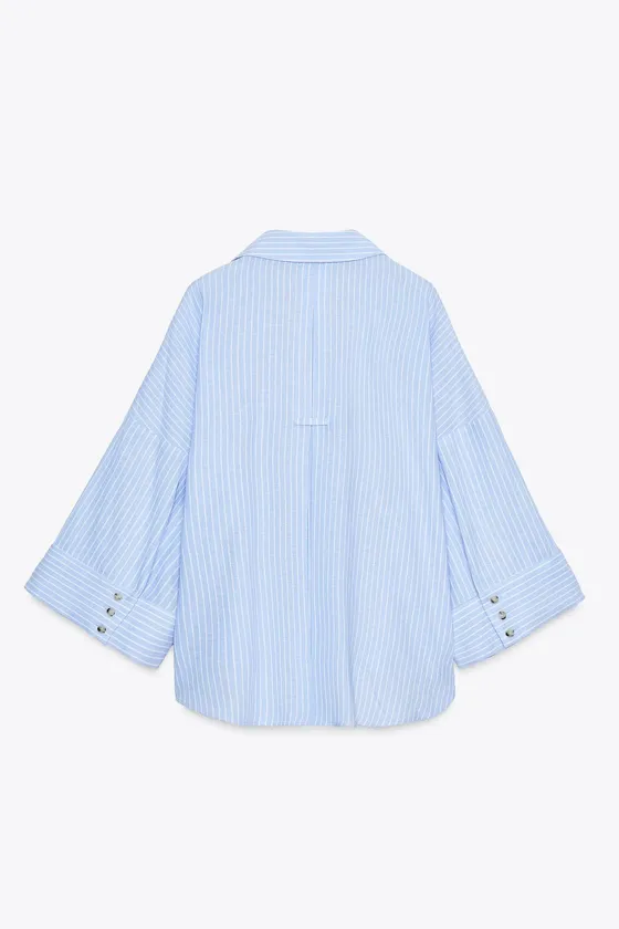 Полосатая рубашка zara