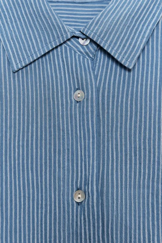 ДЛИННАЯ РУБАШКА В ПОЛОСКУ ZW COLLECTION