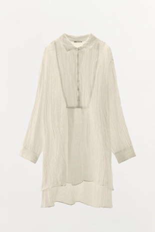 Рубашка из жатого льна LIMITED EDITION- Заказать в России