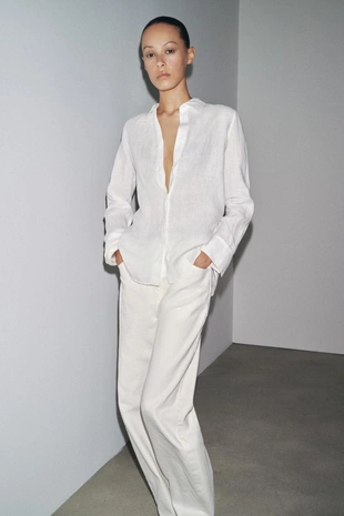 Рубашка из 100% льна — ZW COLLECTION