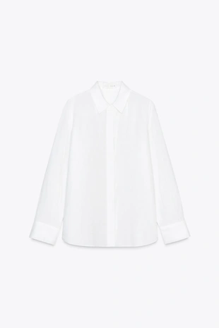 Рубашка из 100% льна — ZW COLLECTION- Заказать в России