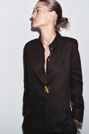 Рубашка из 100% льна — ZW COLLECTION