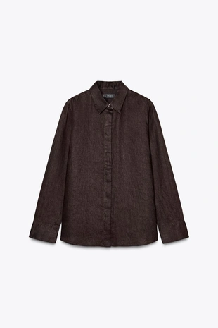 Рубашка из 100% льна — ZW COLLECTION- Заказать в России