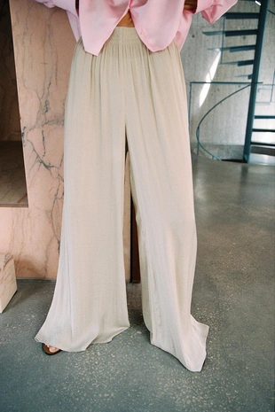 Купить Zara Широкие брюки из струящейся ткани