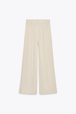 Cava | 8372/349/307 - Zara Широкие брюки из струящейся ткани