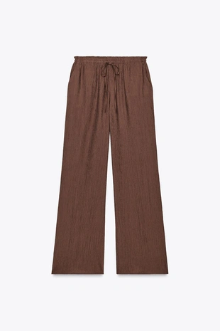 Брюки из ткани с рельефным узором- Заказать в России