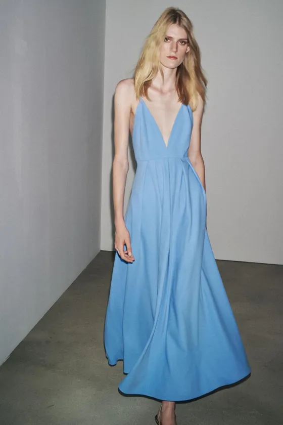 ДЛИННОЕ ПЛАТЬЕ С ЗАВЯЗКАМИ ZW COLLECTION