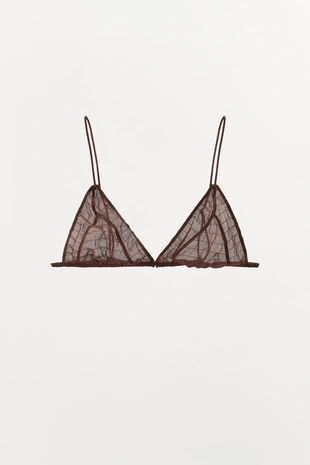 Бралетт из шелка с фактурной отделкой, лимитированная серия- Заказать в России