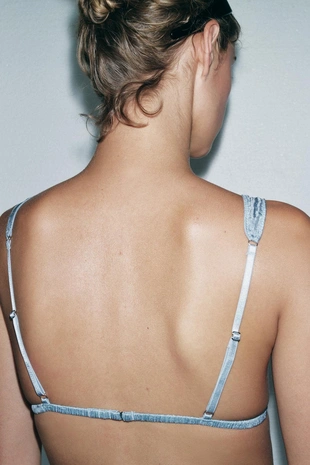 Бралетт из 100% шелка с эффектом жатой ткани LIMITED EDITION- Заказать в России