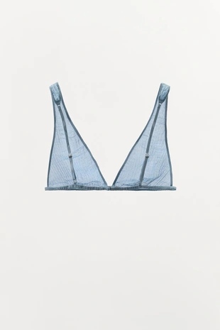 Бралетт из 100% шелка с эффектом жатой ткани LIMITED EDITION- Заказать в России