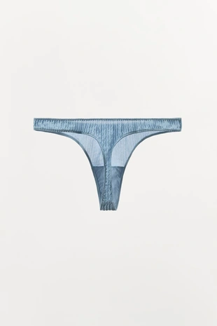 Трусы-танга из 100% шелка с жатым эффектом LIMITED EDITION- Заказать в России